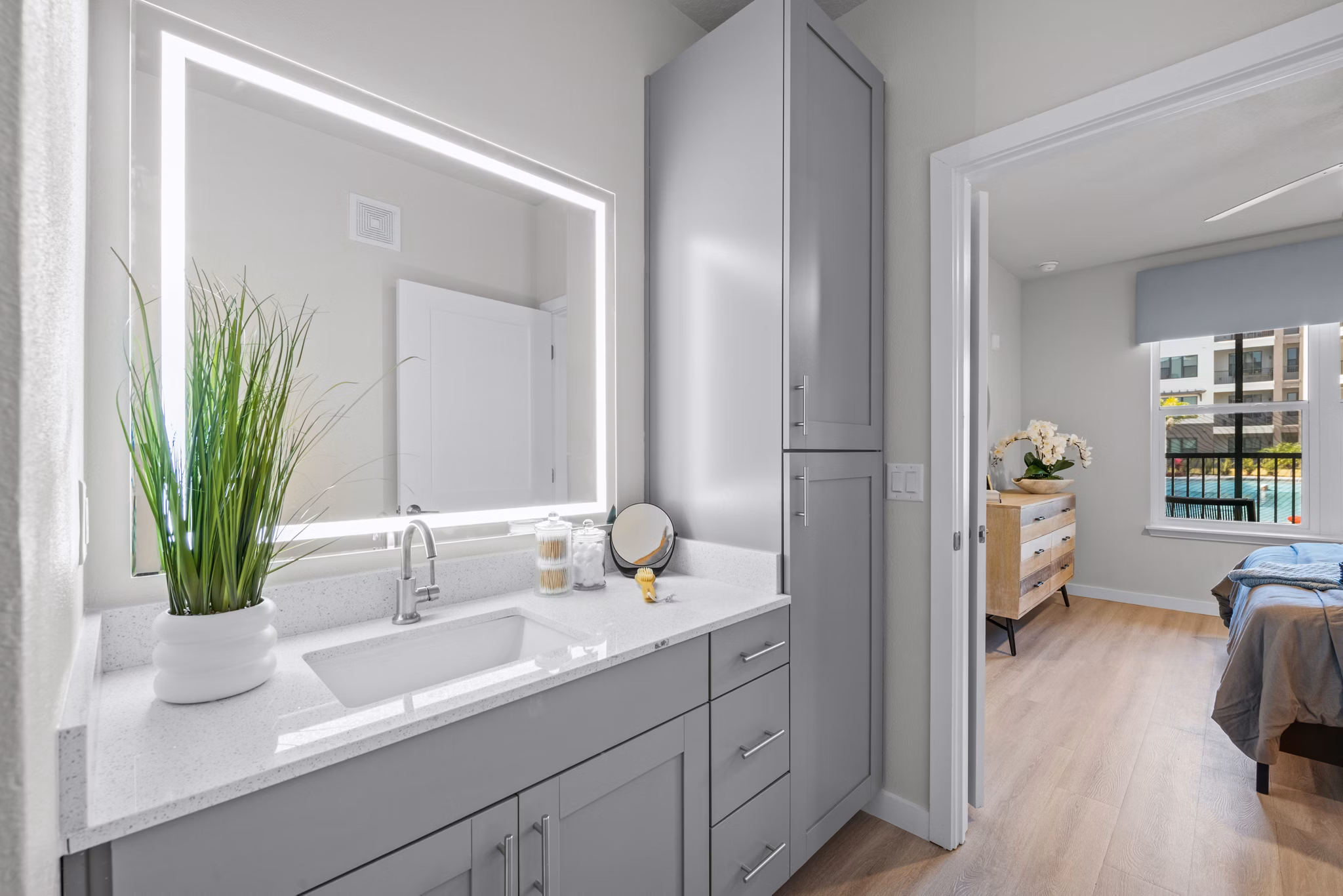 bathroom at The Pointe at Lakewood Ranch Apartments 