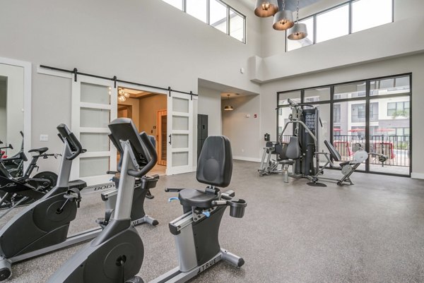 fitness center at The Pointe at Lakewood Ranch Apartments