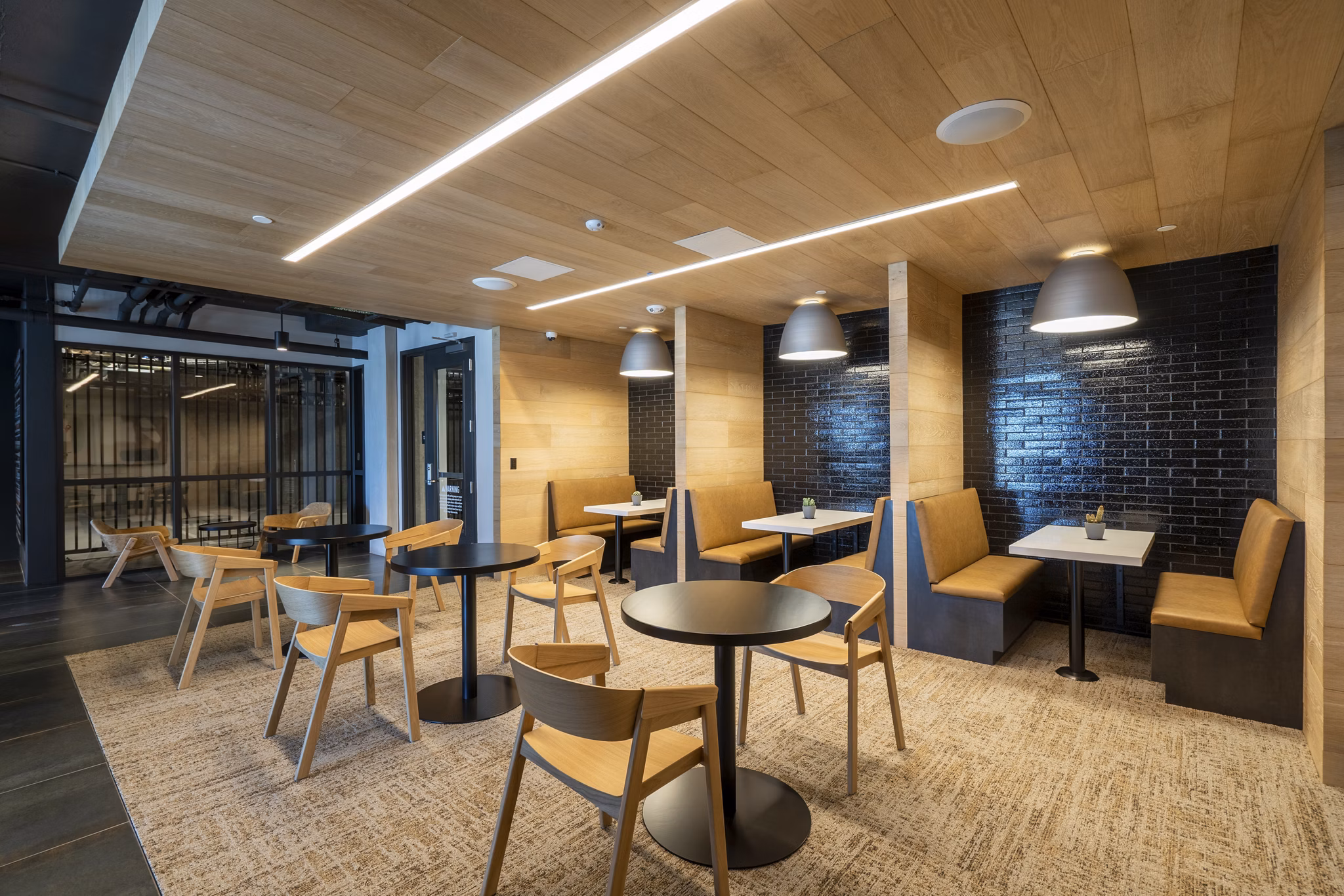 Clubhouse featuring modern design elements at Prado Apartments