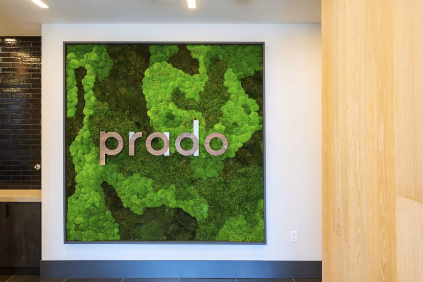 Clubhouse featuring modern decor and social spaces at Prado Apartments