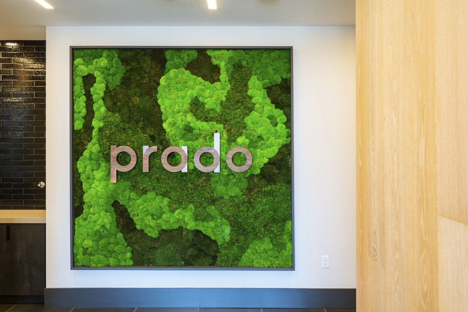 Clubhouse featuring modern decor and social spaces at Prado Apartments
