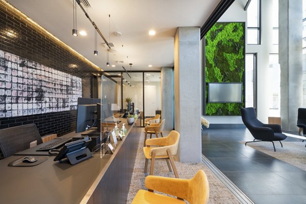 Clubhouse with modern design at Prado Apartments featuring luxury amenities