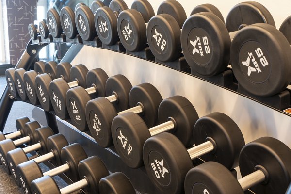State-of-the-art fitness center with modern gym equipment at Prado Apartments for residents seeking an active lifestyle