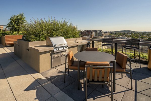 grill area at The Hale Apartments