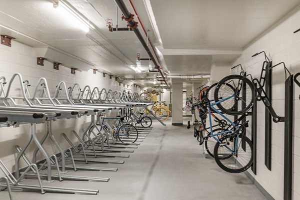 bike storage at The Hale Apartments