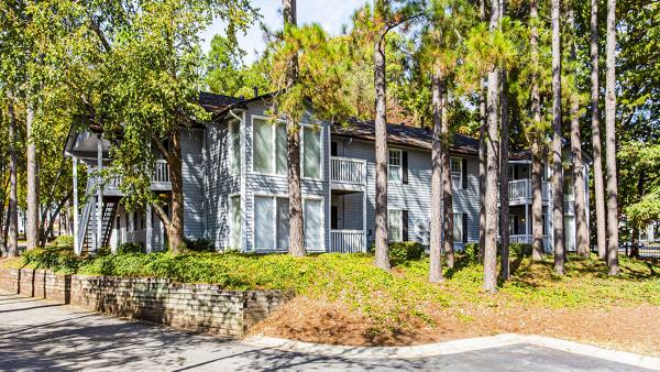 building/exterior at Hairston Woods Apartments