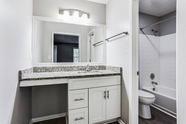 bathroom at Hairston Woods Apartments