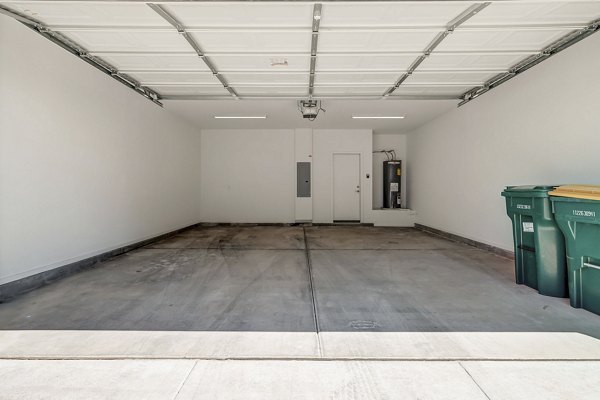 Covered parking garage at Town Germann Apartments offers secure vehicle storage for residents