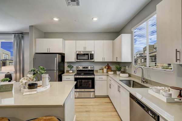 kitchen at Town Germann Apartments