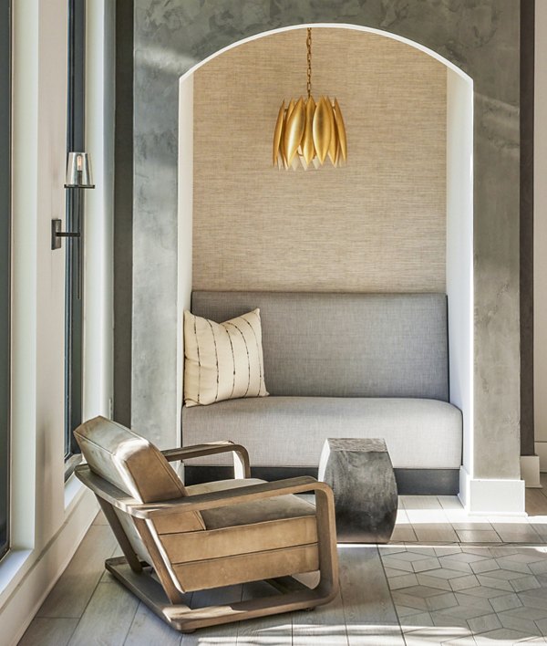 Clubhouse featuring modern design elements at Asbury Apartments