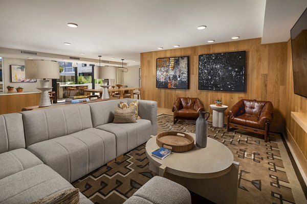 Clubhouse at Rae on Sunset Apartments featuring luxury amenities in Los Angeles