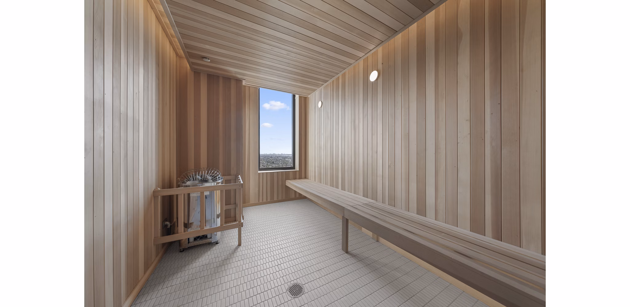 Luxurious spa with modern design at Moontower PHX Apartments
