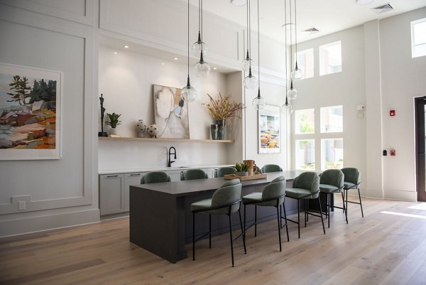 Elegant clubhouse with modern decor at The Whitby greets residents with luxury and style