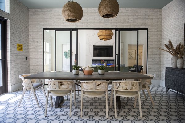 Clubhouse with modern design and seating areas at The Whitby luxury apartments