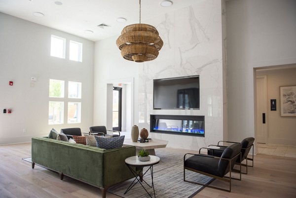 Clubhouse featuring modern design and luxurious seating at The Whitby apartments