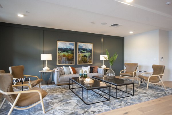 Clubhouse featuring modern design and communal spaces at The Whitby luxury apartments