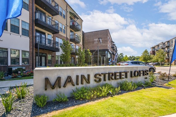 signage at Main Street Lofts Apartments