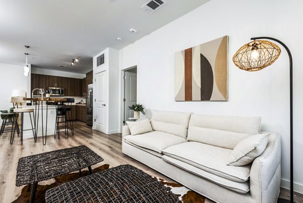 living room at Main Street Lofts Apartments