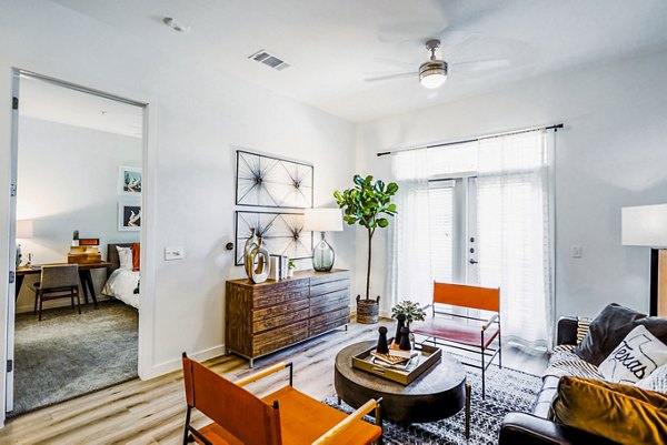 living room at Main Street Lofts Apartments