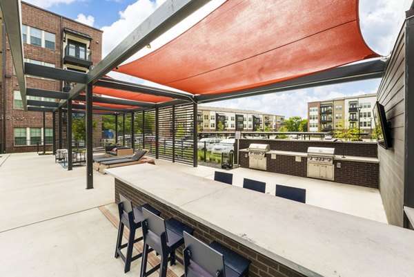 grill area/patio at Main Street Lofts Apartments