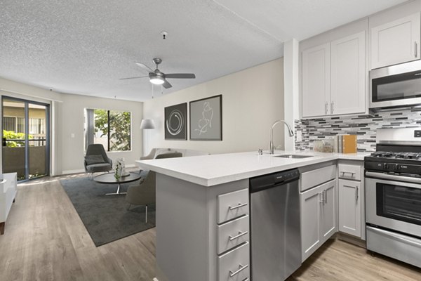 kitchen at Harbor Terrace Apartments