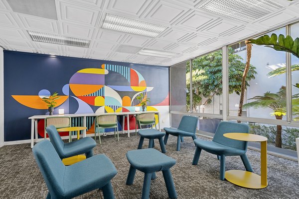 Clubhouse at Milano Apartments: Luxurious clubhouse interiors with modern design features at Milano Apartments in an urban setting