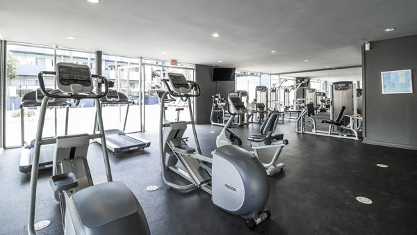 Modern fitness center with state-of-the-art equipment at Milano Apartments, perfect for active lifestyles and workout enthusiasts