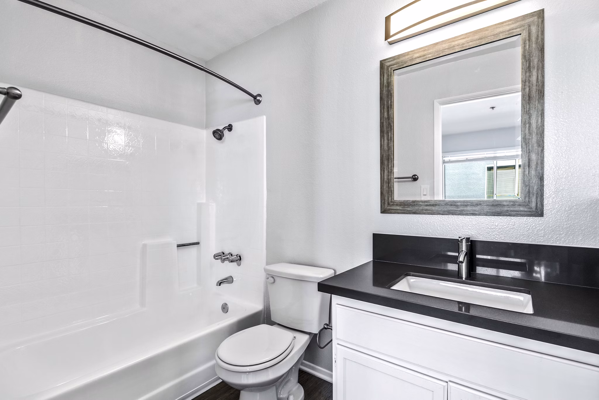 Modern bathroom with elegant fixtures at Nova Townhomes Apartments