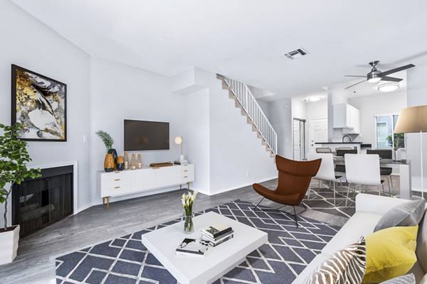living room at Nova Townhomes Apartments