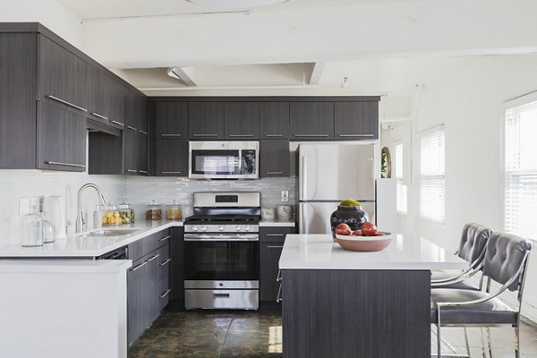 kitchen at San Fernando Building Apartments