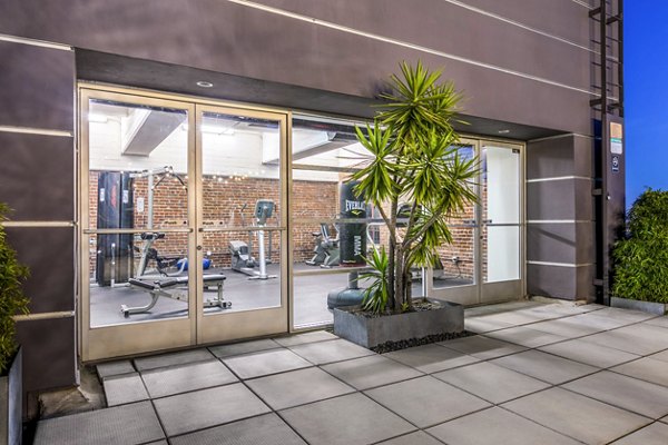 fitness center at South Park Lofts Apartments