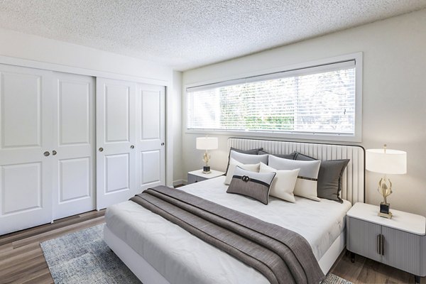 bedroom at Larkspur West Linn Apartments