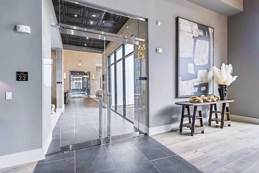 Clubhouse featuring luxurious interiors at The Gin Mill Apartments, the premier choice for upscale living