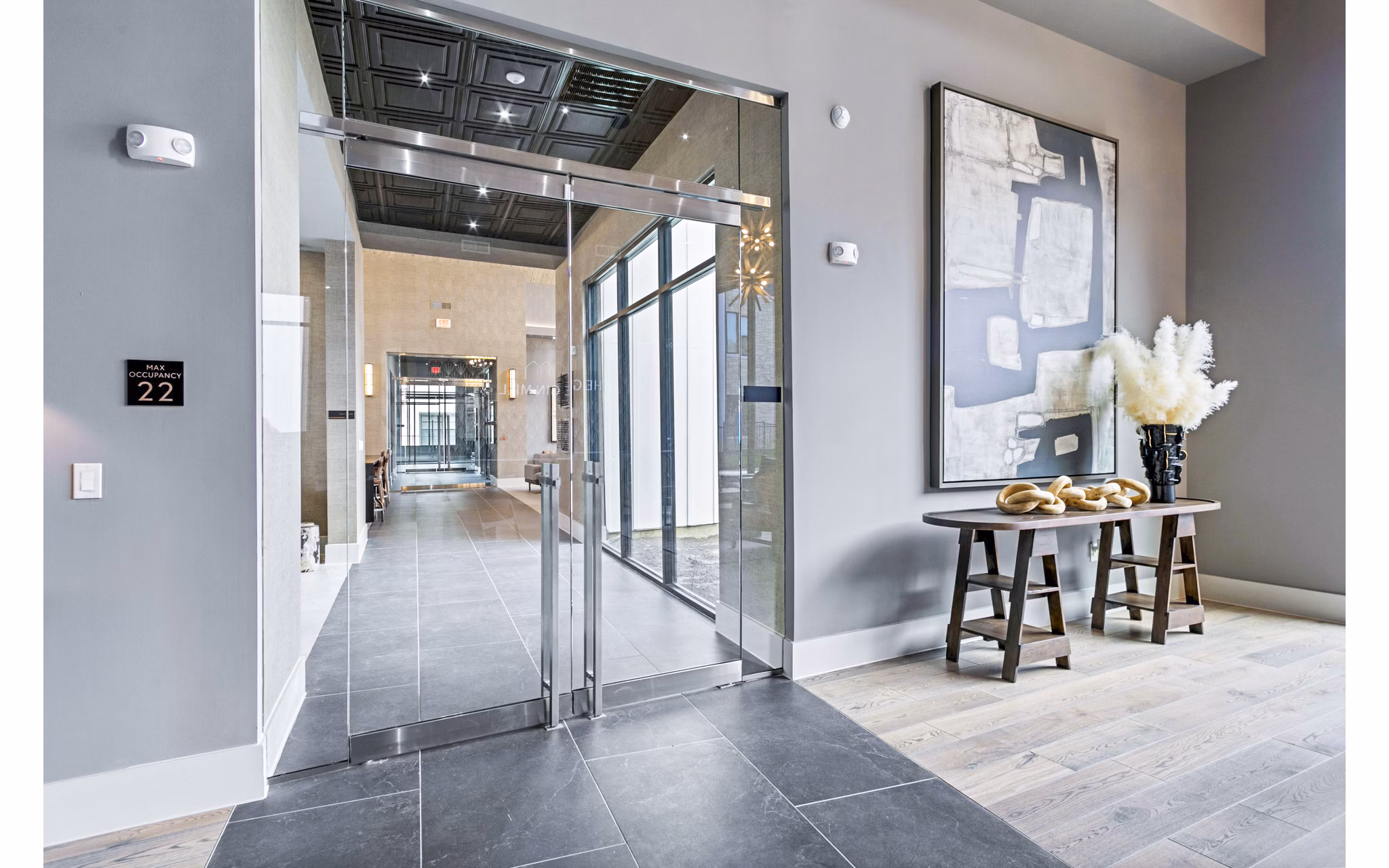 Clubhouse featuring luxurious interiors at The Gin Mill Apartments, the premier choice for upscale living