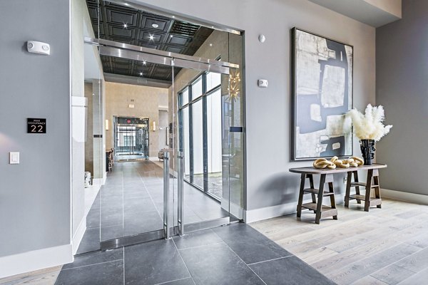 Clubhouse featuring luxurious interiors at The Gin Mill Apartments, the premier choice for upscale living