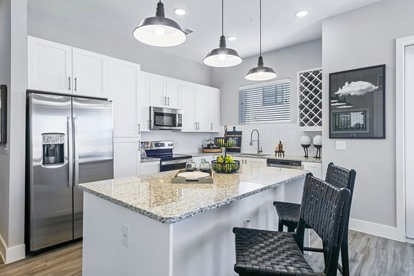 kitchen at The Gin Mill Apartments