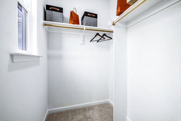 bedroom closet at Abode Kerr Ridge Apartments