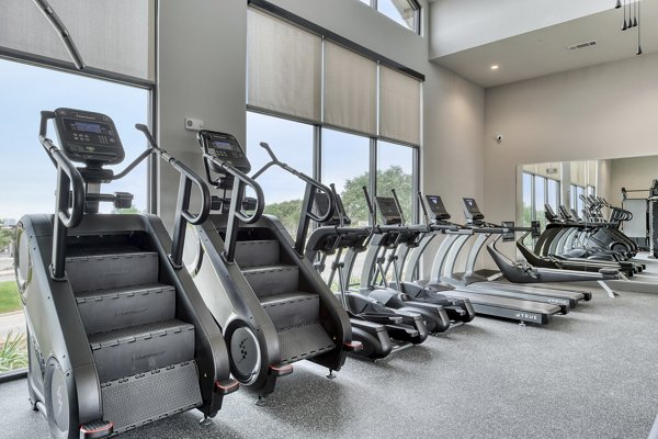 fitness center at Park at Stone Oak Apartments