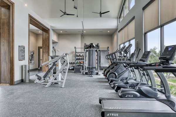 fitness center at Park at Stone Oak Apartments