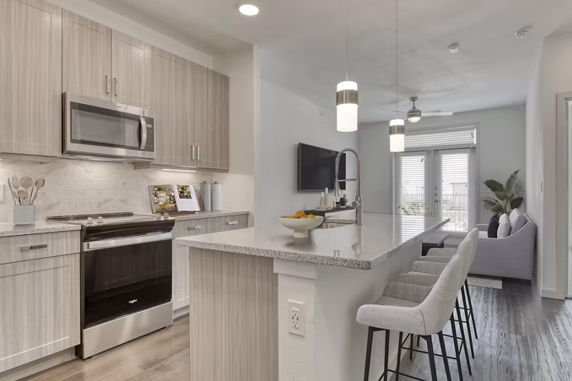 kitchen at Park at Stone Oak Apartments
