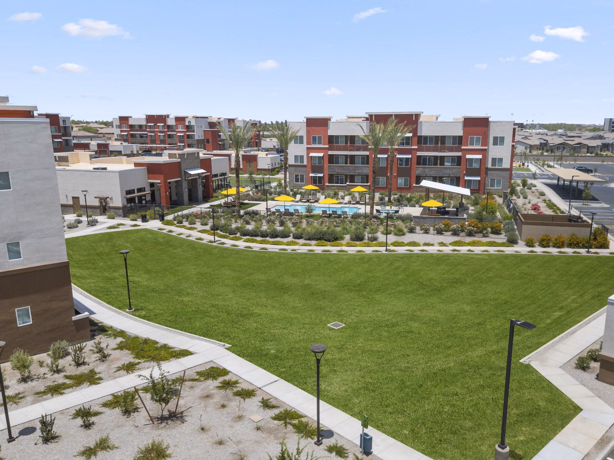 Prose at Ballpark Village: Stunning view of luxury apartments, showcasing cityscape and skyline views for a premium living experience