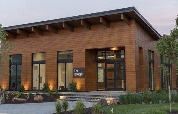 exterior at The Current at Watershed Apartments