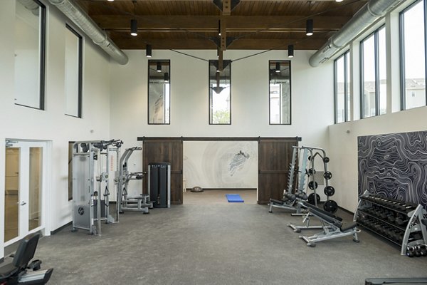 fitness center at The Current at Watershed Apartments