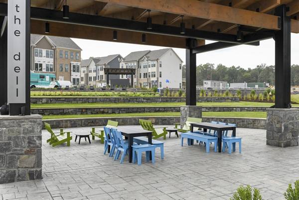 courtyard at The Current at Watershed Apartments