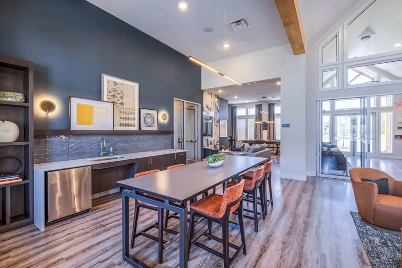 Inviting clubhouse with modern decor at Prose Northbend Apartments