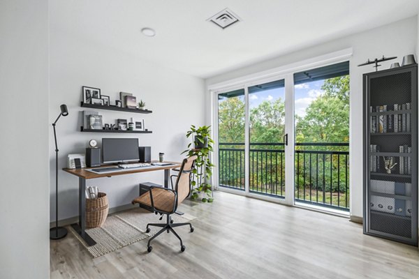 Modern living room with stylish decor at Enclave at Raritan Apartments