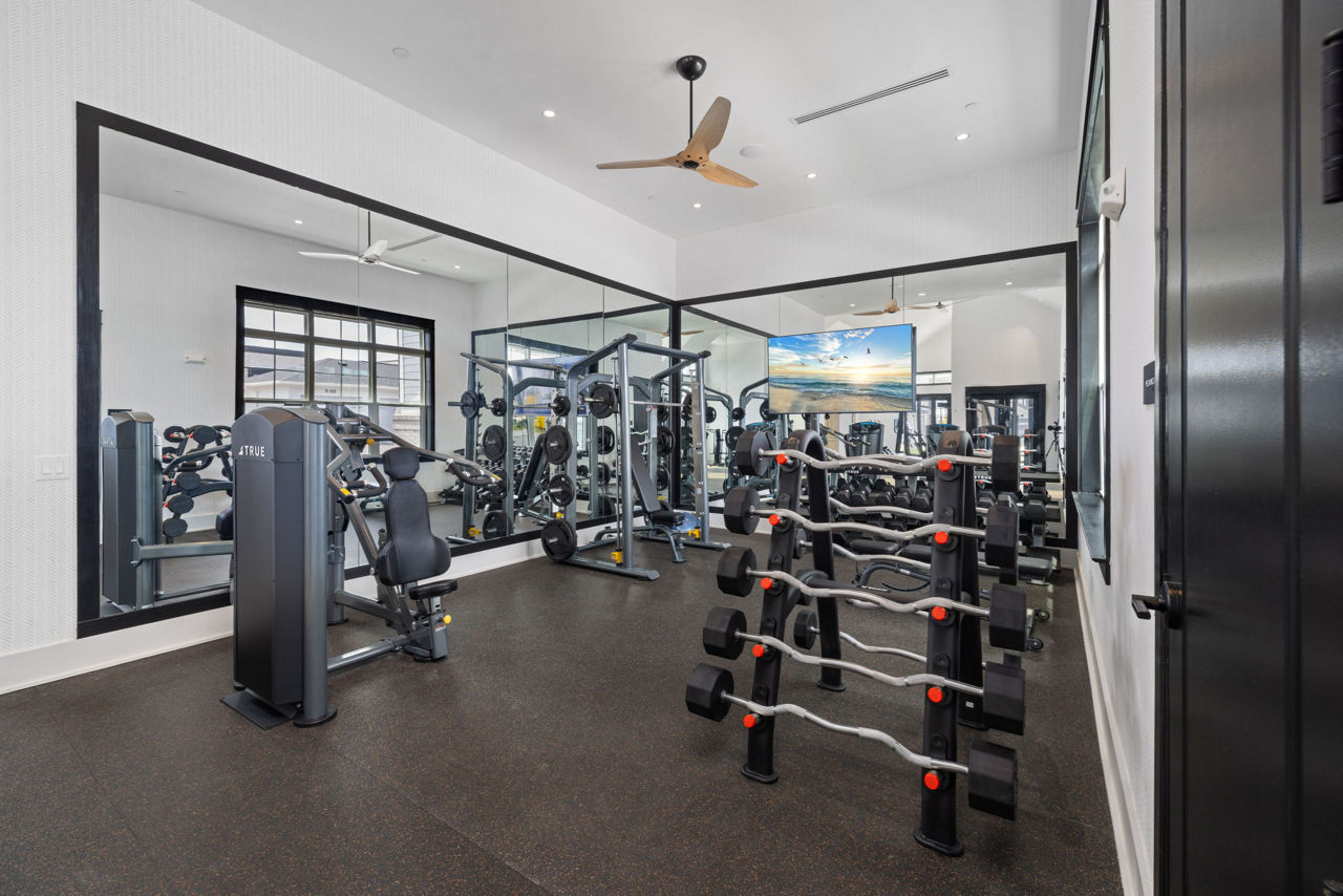 Gym at The Lindley At Grove 98 Apartments (3 of 4)