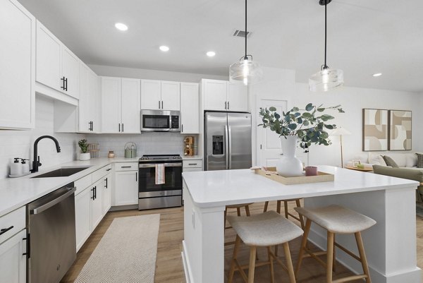 kitchen at Aventura Bellevue Apartments