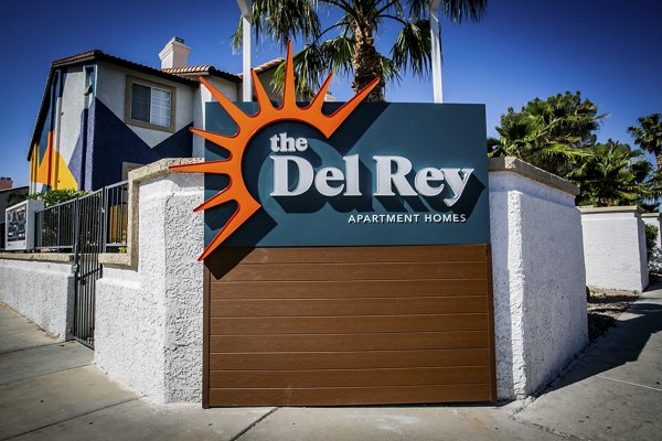 signage at The Del Rey Apartments