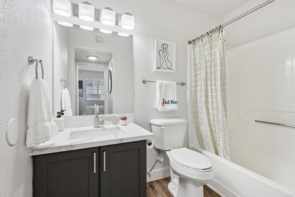 bathroom at The Del Rey Apartments 